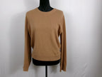 Reformation Cashmere Crewneck Sweater – Camel – front