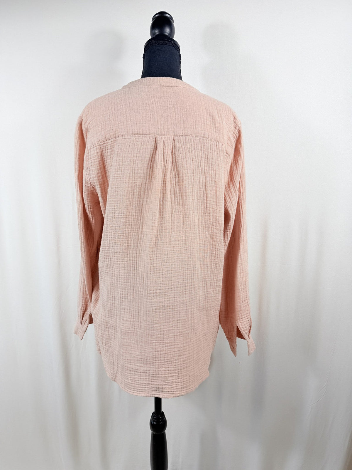 Jenni Kayne Mock Neck Button-Up Top – back