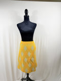 Burberry Equestrian Knight Argyle Wool A-Line Skirt – Mimosa – front