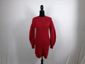 Burberry Red Wool/Cashmere/Mohair Shift Mini Dress – front