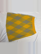 Burberry Equestrian Knight Argyle Wool Skirt – Mimosa – back