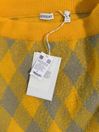 Burberry Equestrian Knight Argyle Wool Skirt – Mimosa – label