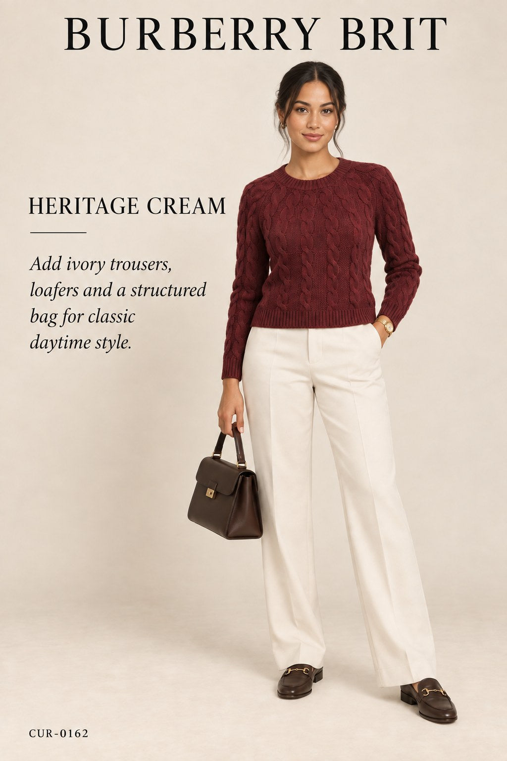 Burberry Brit Cable-Knit Sweater – styled: Heritage Cream