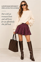 LoveShackFancy Cordesia Skirt – Boisen Berry – styled editorial look 1