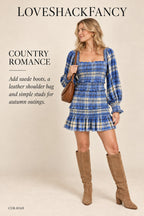 LoveShackFancy Plaid Print Mini Dress – styled: Country Romance