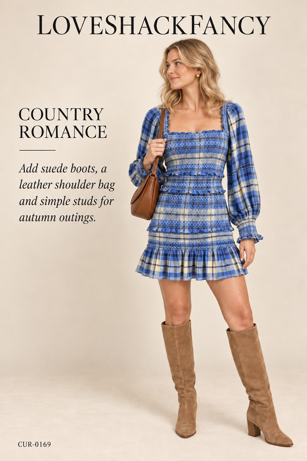LoveShackFancy Plaid Print Mini Dress – styled: Country Romance