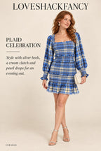 LoveShackFancy Plaid Print Mini Dress – styled: Plaid Celebration