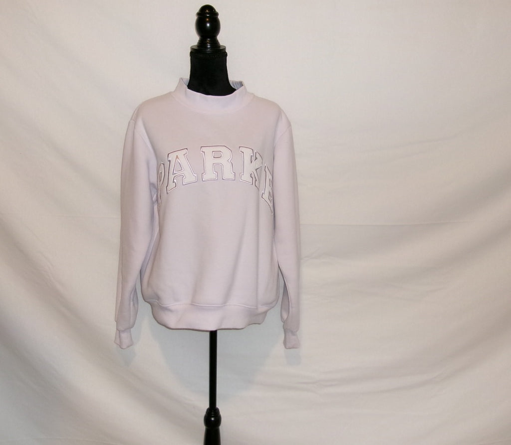 Parke OG Outline-Logo Crewneck Sweatshirt – Lilac – front
