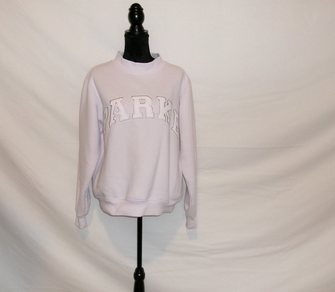 Parke OG Outline-Logo Crewneck Sweatshirt – Lilac – front