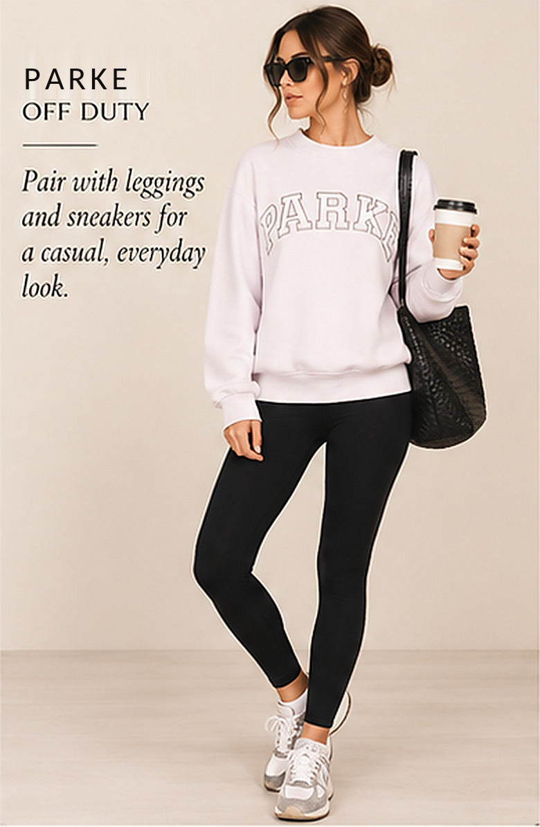 Parke OG Outline-Logo Crewneck Sweatshirt – Lilac