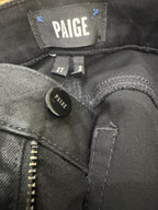 PAIGE High Rise Muse Coated Jeans – size label