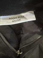 PAIGE High Rise Muse Coated Jeans – label