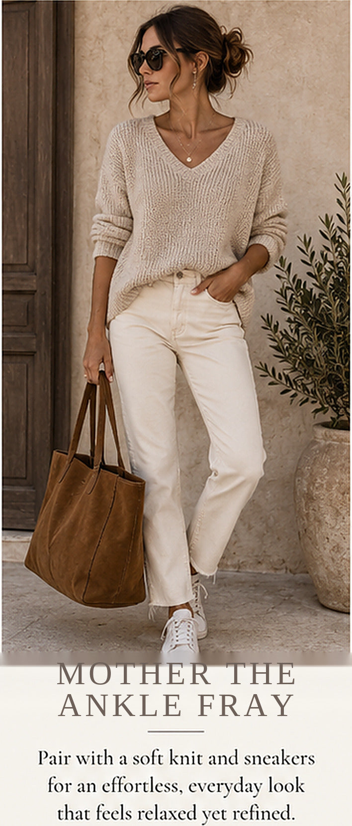 MOTHER The Dazzler Ankle Fray – Superstition – styled editorial look 1