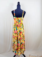 FARM Rio for Anthropologie Bird-Print Dress – Yellow Multi – back