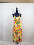 FARM Rio for Anthropologie Bird-Print Dress – Yellow Multi – front