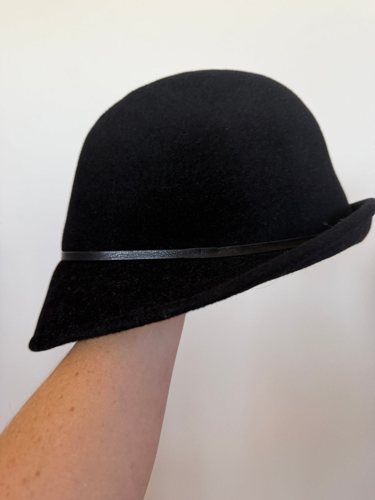 The Hat Shop Black Wool Felt Fedora