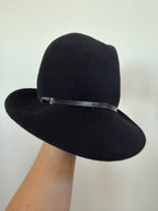 The Hat Shop Black Wool Felt Fedora