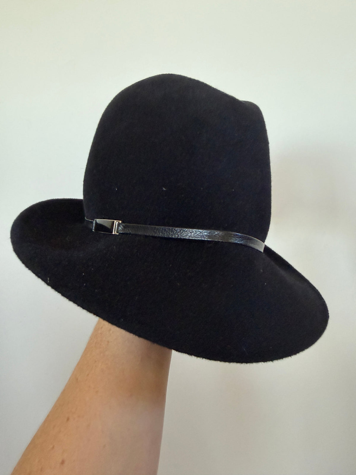 The Hat Shop Black Wool Felt Fedora