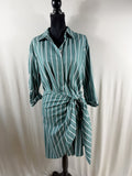 Derek Lam 10 Crosby Charlotte Tie Waist Shirt Dress - front