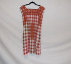 J. Marie Embroidered Gingham Dress – front