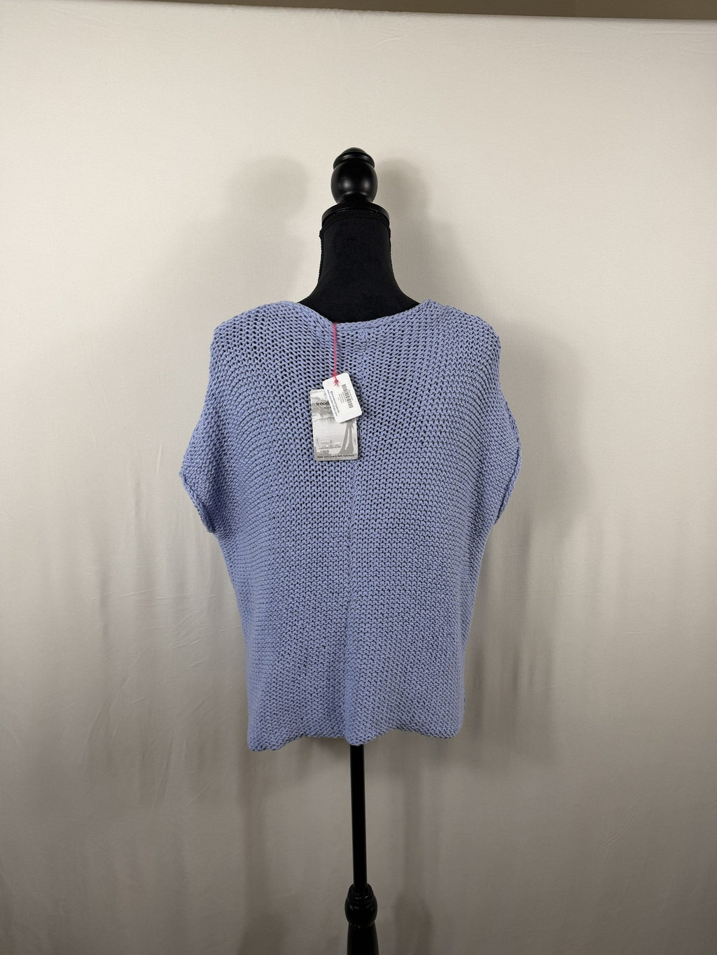 Wooden Ships Maui V Tee Cotton Sweater – Arctic Blue – back