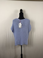 Wooden Ships Maui V Tee Cotton Sweater – Arctic Blue – back