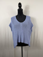 Wooden Ships Maui V Tee Cotton Sweater – Arctic Blue – front