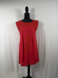 J.Marie Embroidered Shift Dress – Red – front