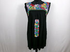 J.Marie Black Floral Mexican Señorita Dress – back