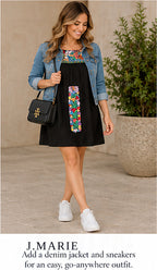 J.Marie Black Floral Mexican Señorita Dress – styled editorial look 2