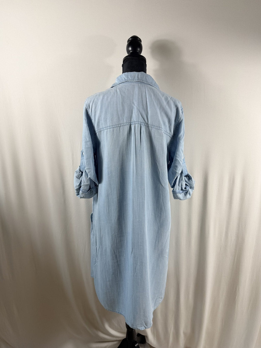 Bella Dahl A-Line Chambray Tencel Dress - back
