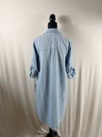 Bella Dahl A-Line Chambray Tencel Dress - back