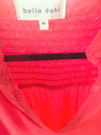 Bella Dahl Smocked Yoke Mini Dress — care label