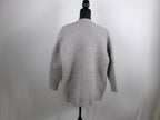 Jenni Kayne Bouclé V-Neck Button-Front Cardigan – Grey – back