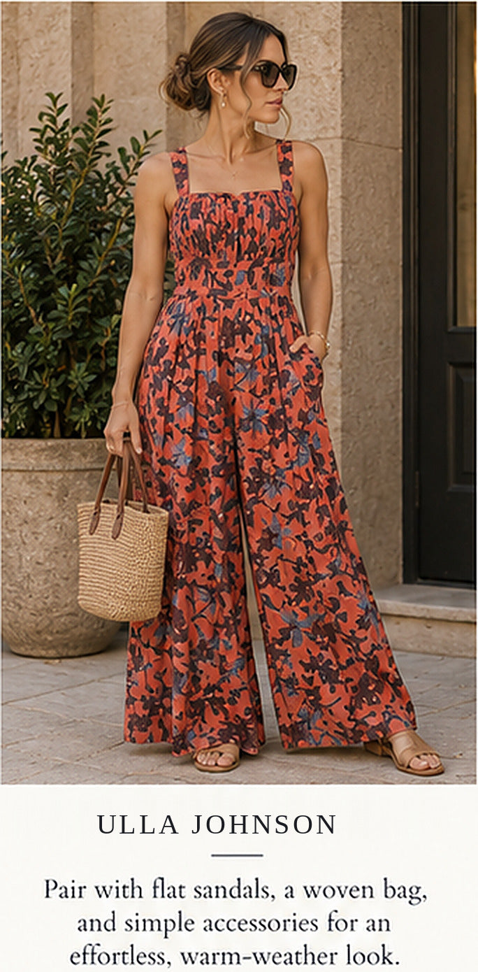Ulla Johnson Josephina Silk Jumpsuit – Amaryllis