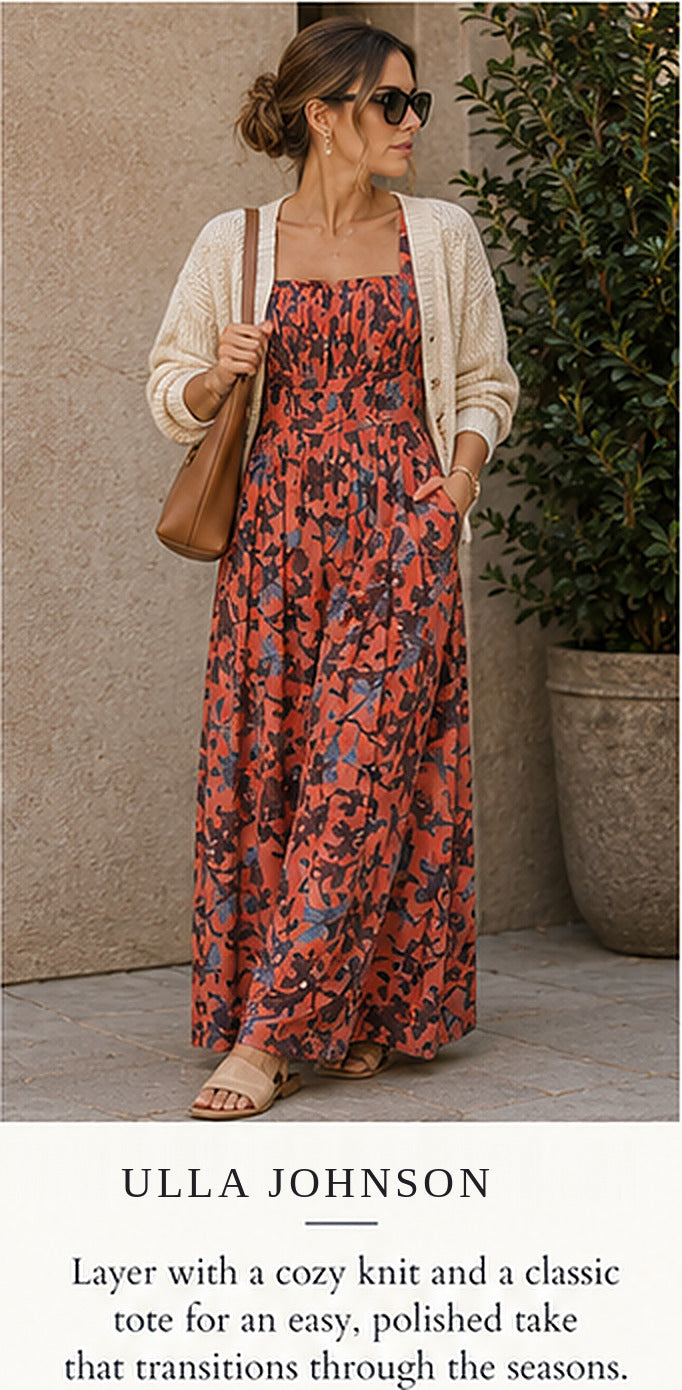 Ulla Johnson Josephina Silk Jumpsuit – Amaryllis – styled editorial look 3