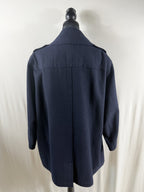 Burberry Brit Black Wool Toggle Coat - back
