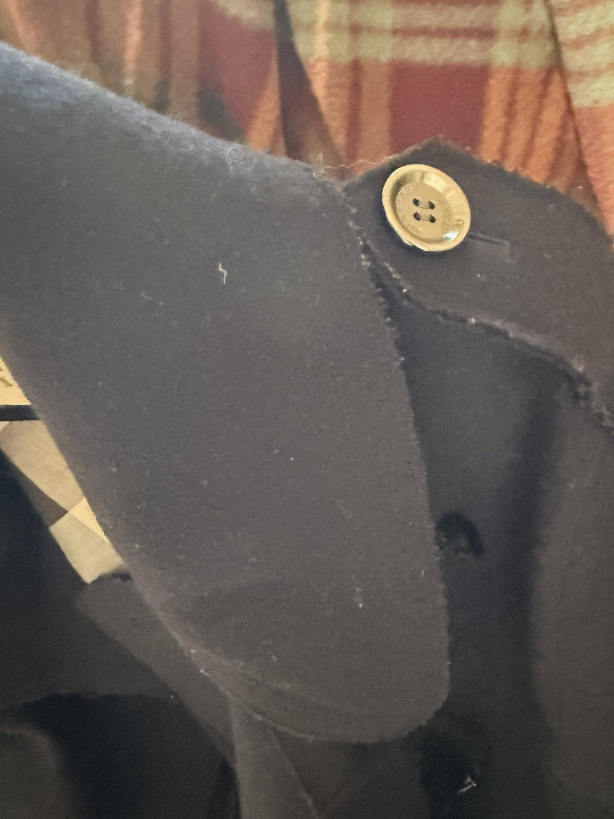 Burberry Brit Black Wool Toggle Coat - detail