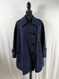 Burberry Brit Black Wool Toggle Coat - front