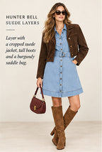 Hunter Bell Robinson Dress – Blockely Denim – styled editorial look 3