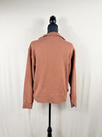 Jenni Kayne Rust Stand-Collar Zip Jacket – back