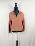 Jenni Kayne Rust Stand-Collar Zip Jacket – front