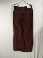 RE/DONE Brown Corduroy Mid-Rise Wide-Leg Pant – back