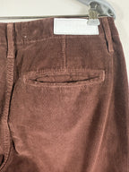 RE/DONE Brown Corduroy Mid-Rise Wide-Leg Pant – detail