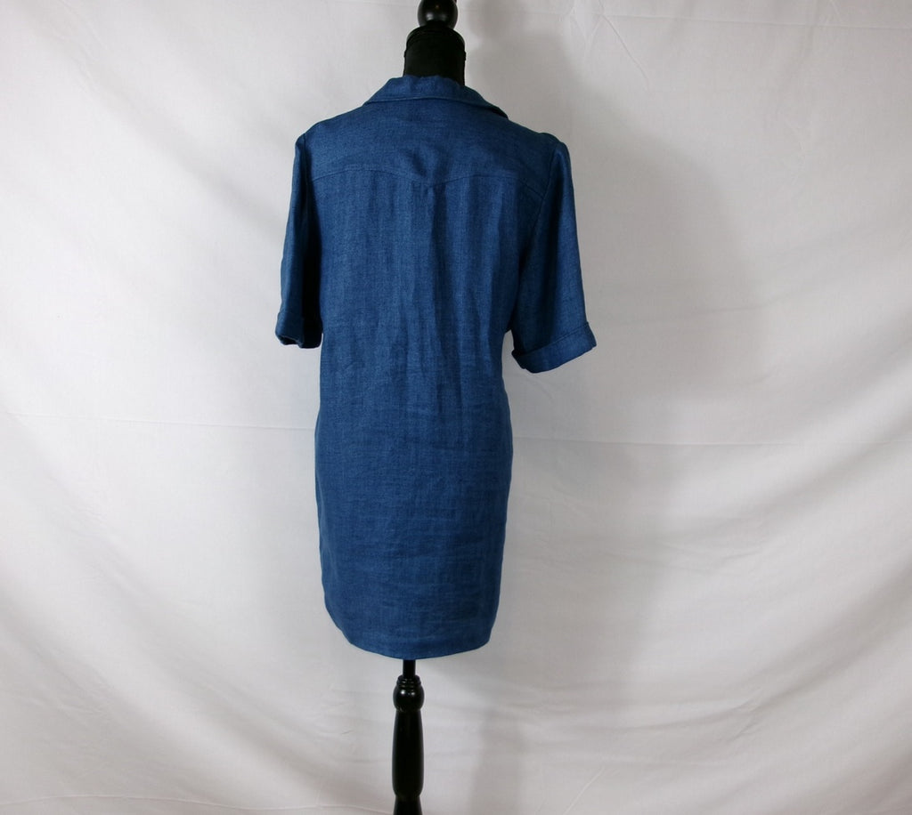 Sézane Solal Dress — Bright Blue – back