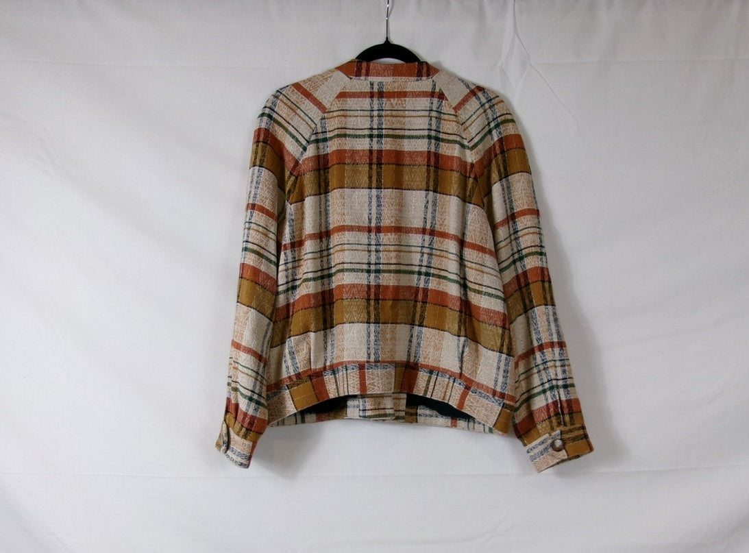 Sézane Mike Jacket — Texan Jacquard – back