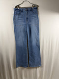 Veronica Beard Crosbie Patch-Pocket Slim Wide-Leg Jeans – Amethyst - front