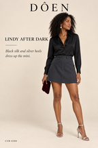 DÔEN Lindy Skirt - Anthracite – styled editorial look 3: Lindy After Dark