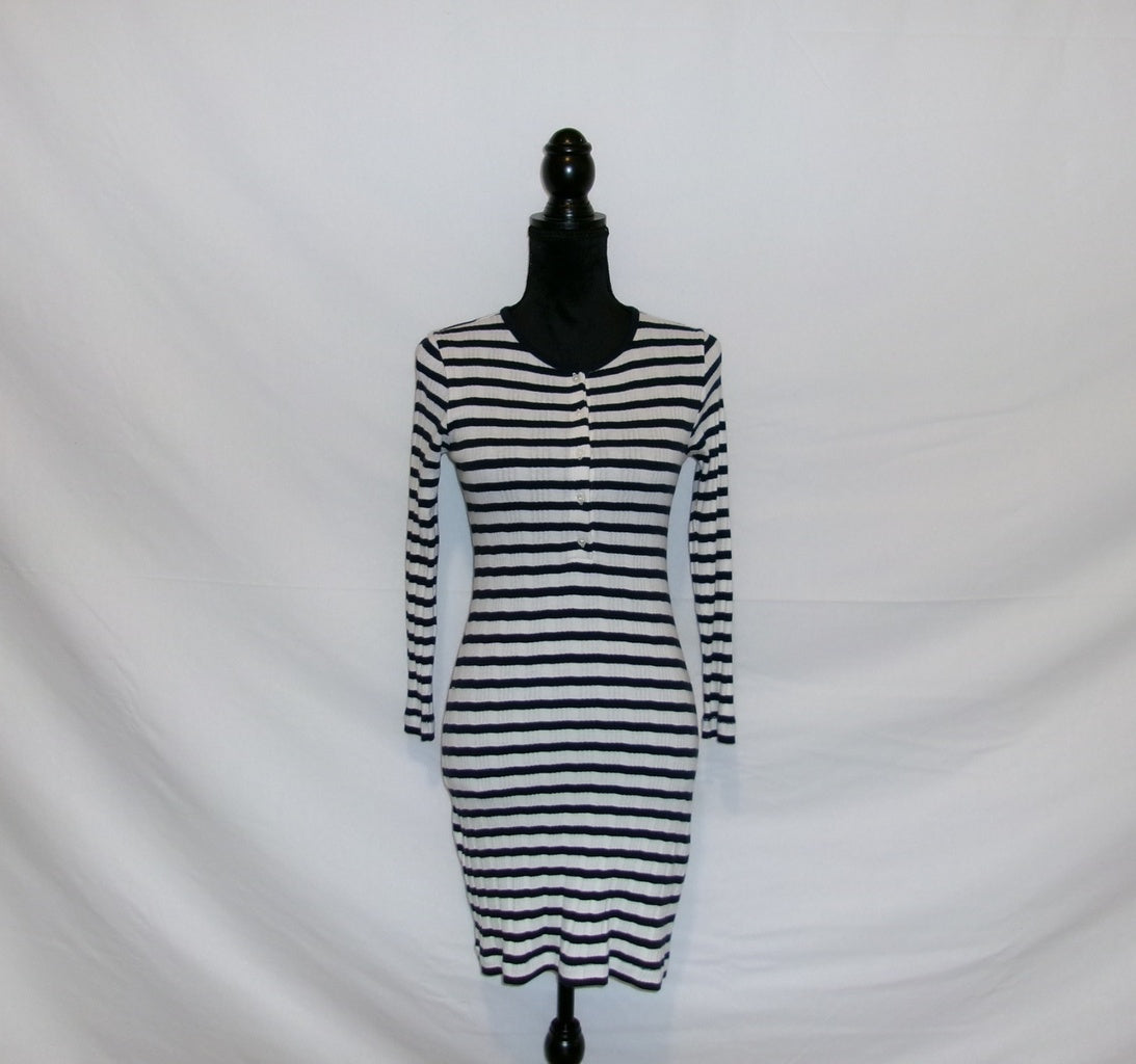 DÔEN Como Dress — Marina San Simeon Stripe – front