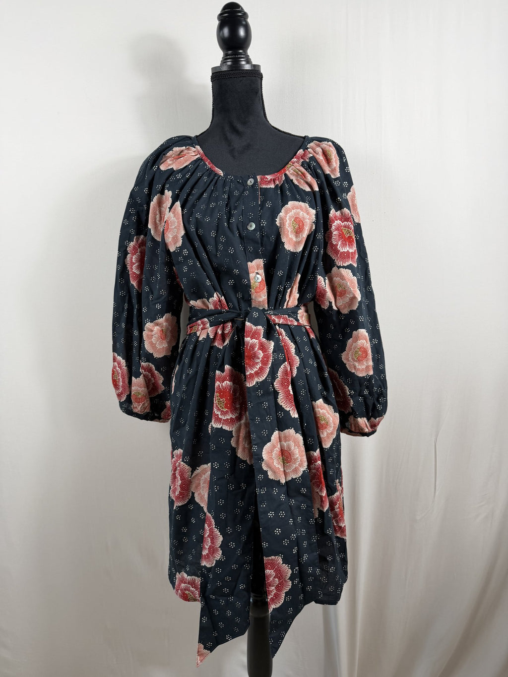 Natalie Martin Alex Short Dress – Poppy Indigo – front